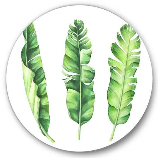 Designart - Tropical Banana Leaves Set